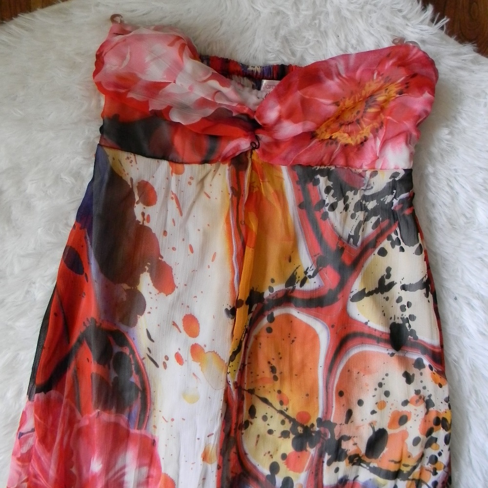 Full Legnth Flowy Strapless Dress
